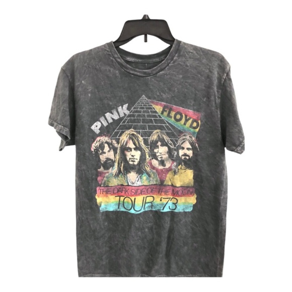 Pink Floyd black wash dark side of the moon Tour ‘93 rock band tshirt size M new